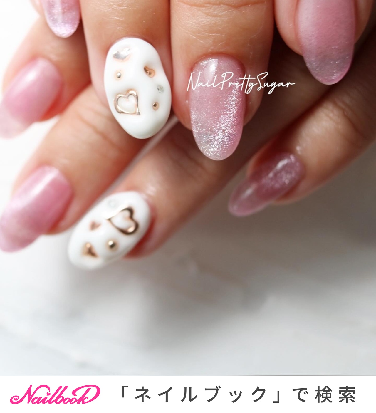 マグネット/ぷっくり/シアー/韓国 - nail_prettysugarのネイルデザイン