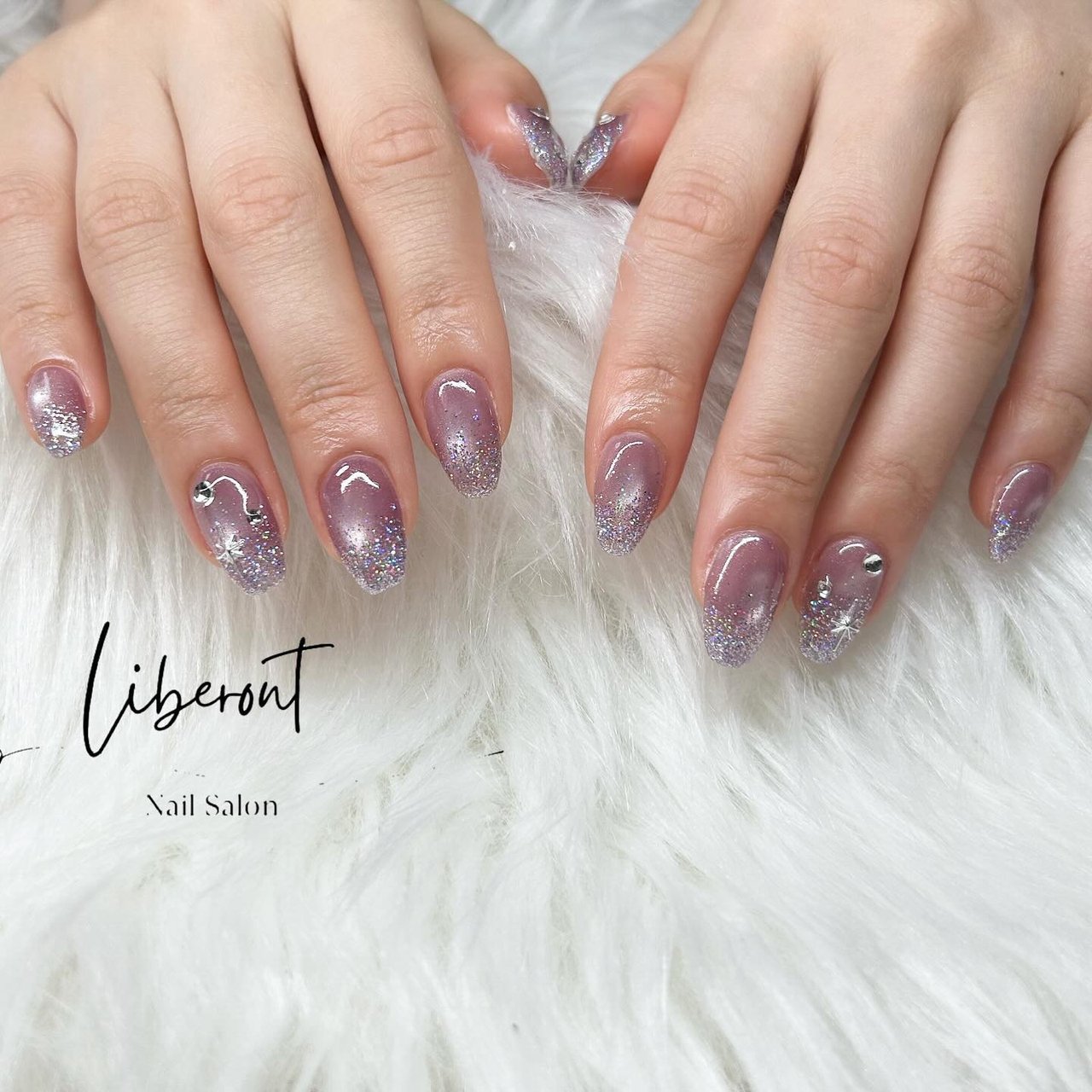 春/シンプル/ワンカラー/マグネット/キラキラ - LIBERONT nailの