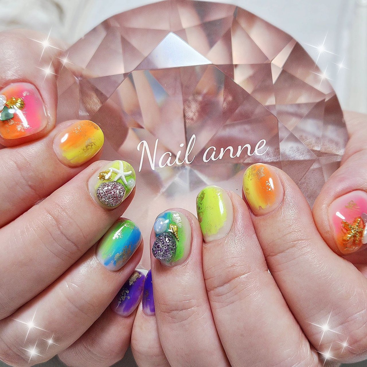 カラフル/ネオンカラー - Nail anneのネイルデザイン[No.8819214