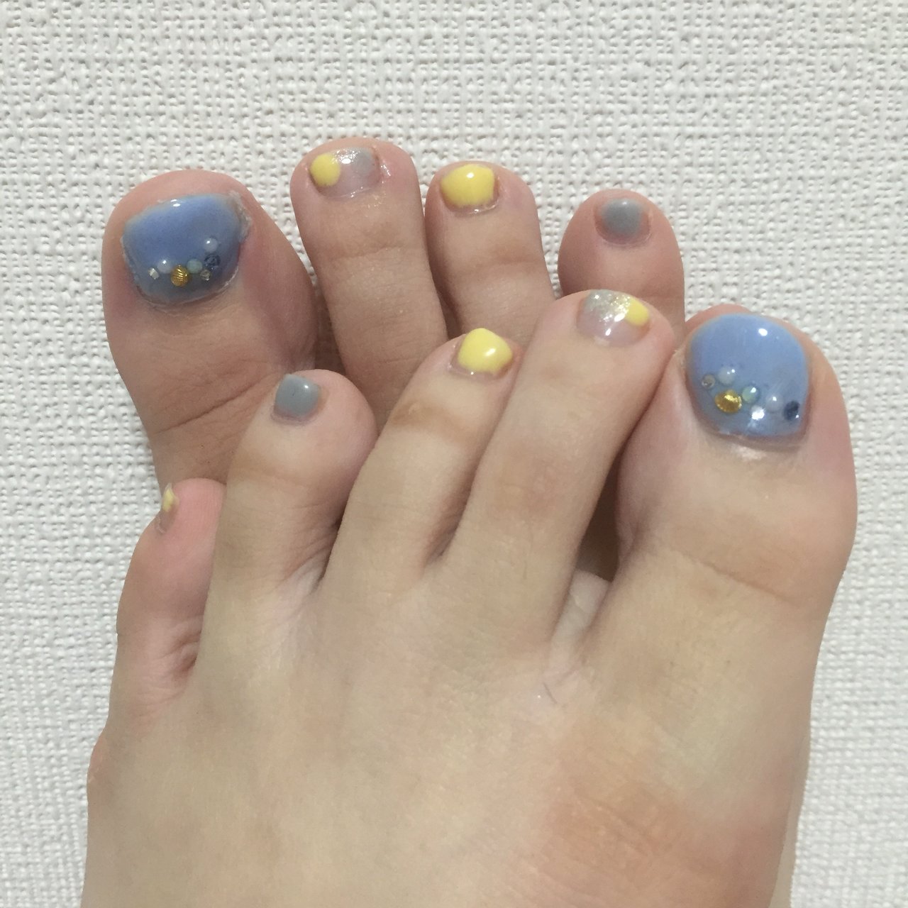 フット ネイル 夏 セルフ