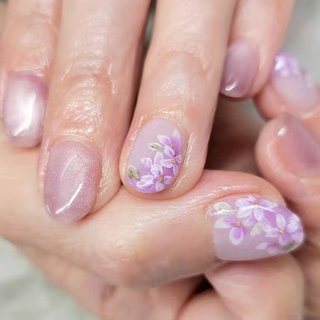 お客様完成品♡イチゴネイル　紫ネイル　パープル　いちご 人気順｜パープル(紫)/#いちごネイルのネイルデザイン(2ページ目
