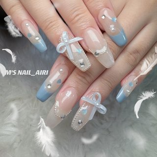 人気順｜水色/#バレエコアのネイルデザイン｜ネイルブック