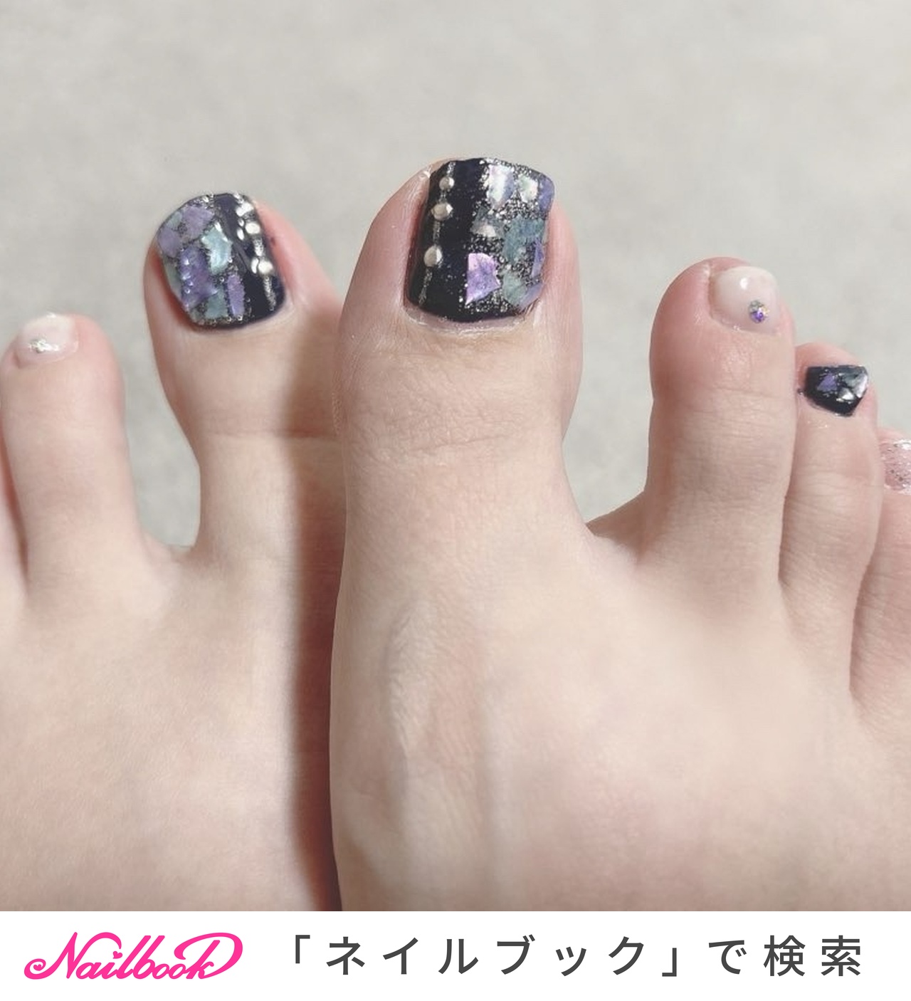 フット/キラキラのネイルデザイン(479ページ目)｜ネイルブック