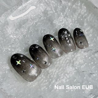 【オーダー専用】　マグネットネイル　ギャル　ロングネイル　ちゅるん　十字架 92現品マグネット ちゅるん十字架 ギャル シズニルック ロング