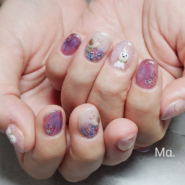 保存版】夏に咲く花のフラワーネイル25選|2024最新ネイルアート