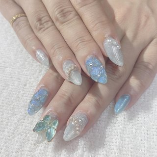 人気順｜キルティング/ブルーネイルのネイルデザイン｜ネイルブック