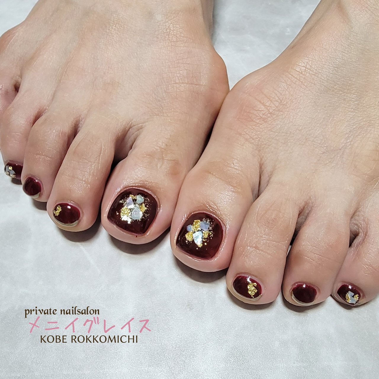 foot】シェル ニュアンス フットネイルチップ 【foot】シェル