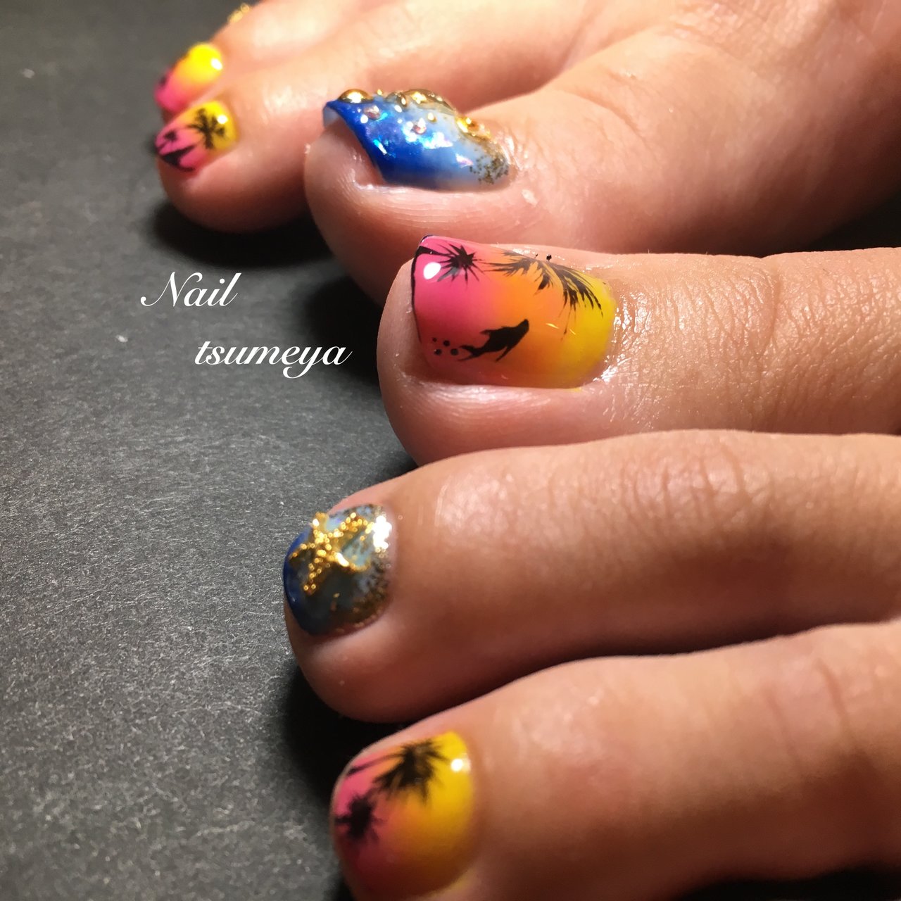 オールシーズン リゾート 浴衣 パーティー フット Nailsalon School