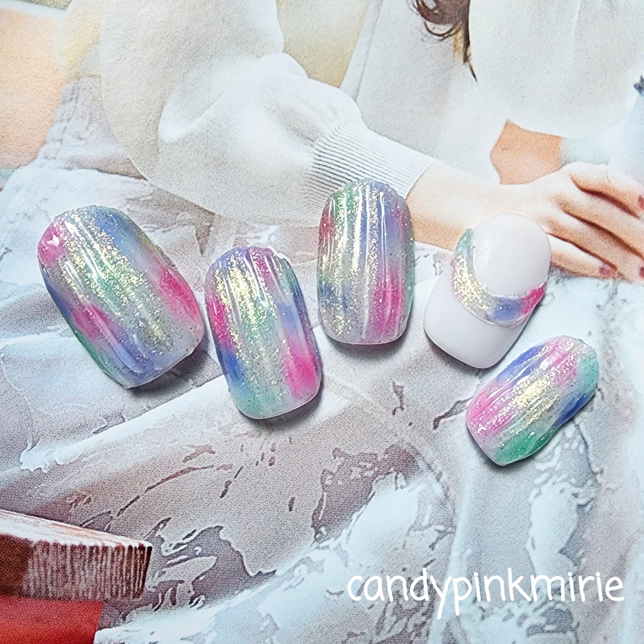 春/夏/旅行/海/ワンカラー - candypinkのネイルデザイン[No.8844313  