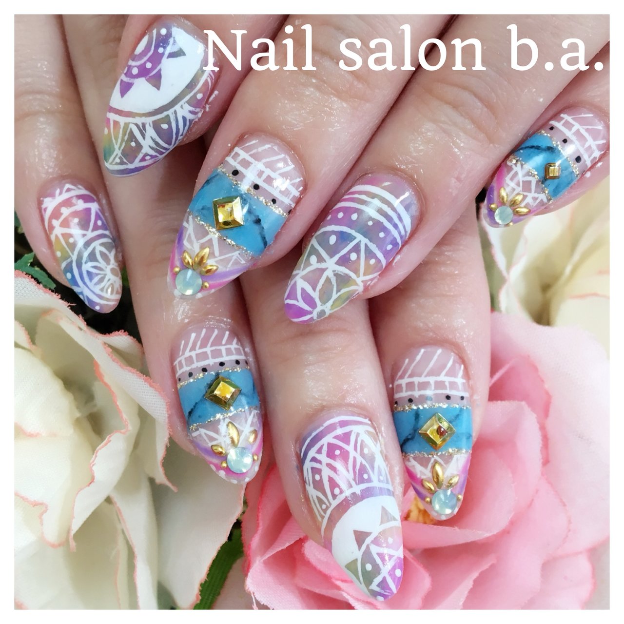 夏 海 リゾート デート ハンド Nail Salon B A のネイルデザイン No ネイルブック