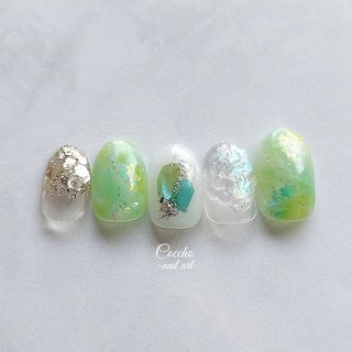 おすすめ順｜グラデーション/#ホワイトネイル⁡のネイルデザイン(9 