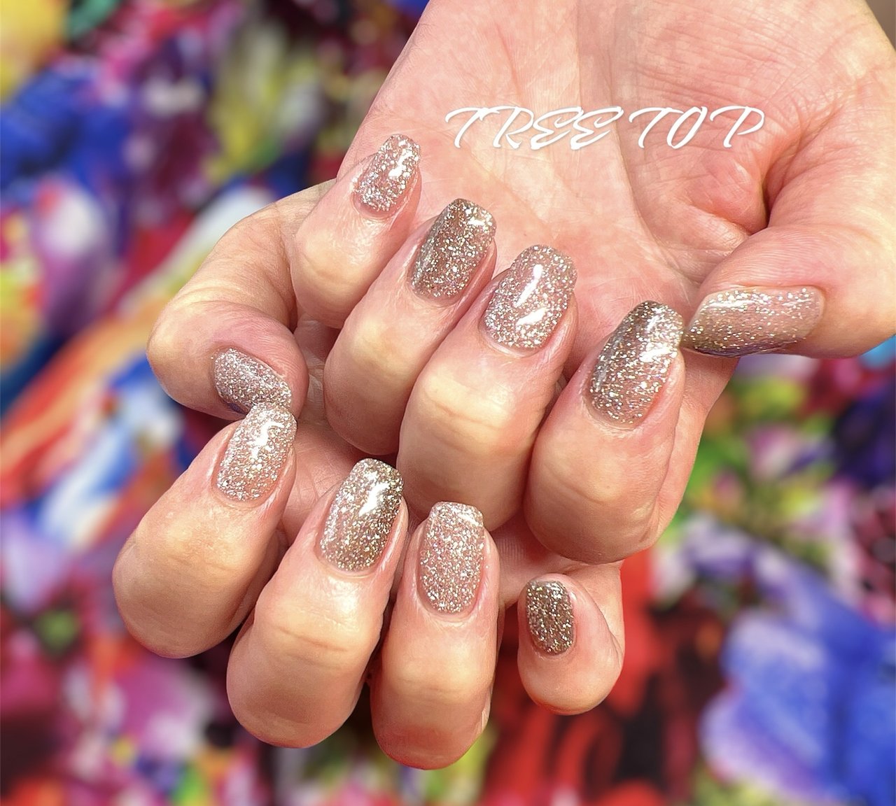 夏/ハンド/ラメ/マグネット/ゴールド - Kozue.Gのネイルデザイン[No