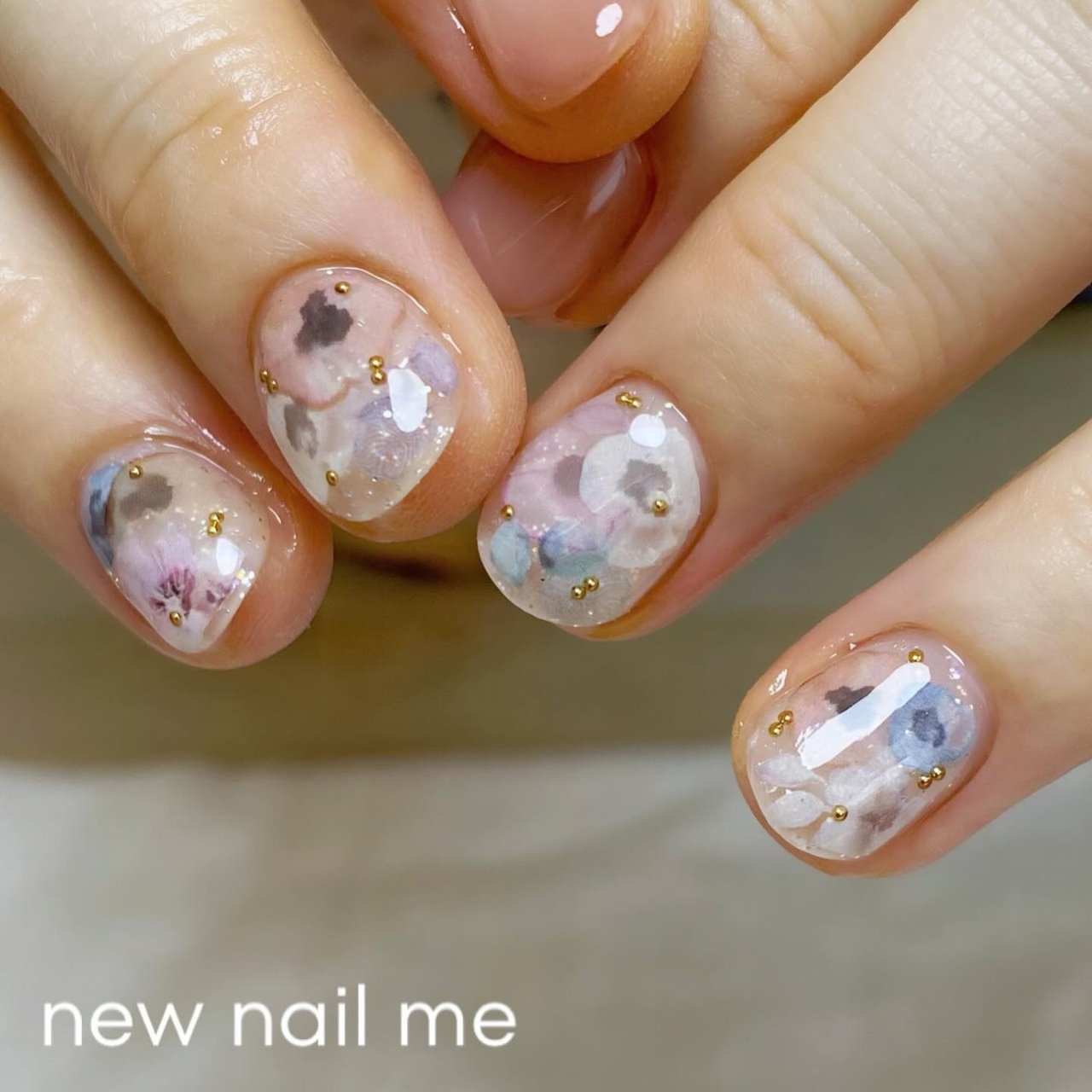 春/梅雨/ハンド/グラデーション/フラワー - new nail me(ニューネイル  