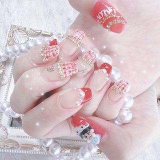 ツイード/#なにわ男子ネイルのネイルデザイン｜ネイルブック