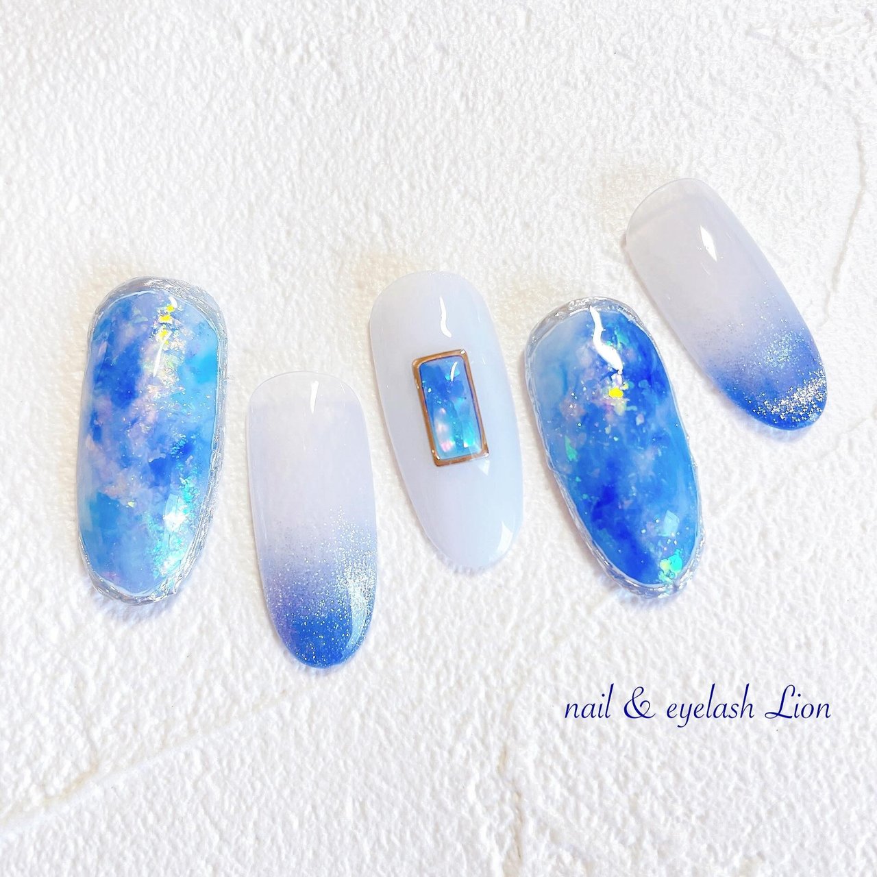 夏/ハンド/ニュアンス/マグネット/オーロラ - lionnail_yoshino