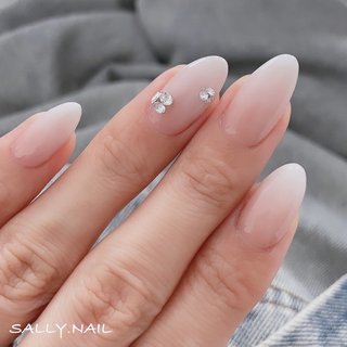 ネイルチップ ワンホン チーク グラデーション vカットストーン ネイルチップ ワンホン チーク グラデーション vカットストーン