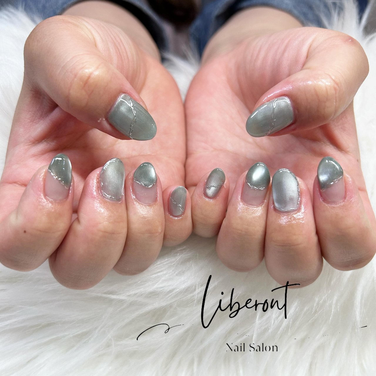 春/シンプル/ワンカラー/マグネット/キラキラ - LIBERONT nailのネイル