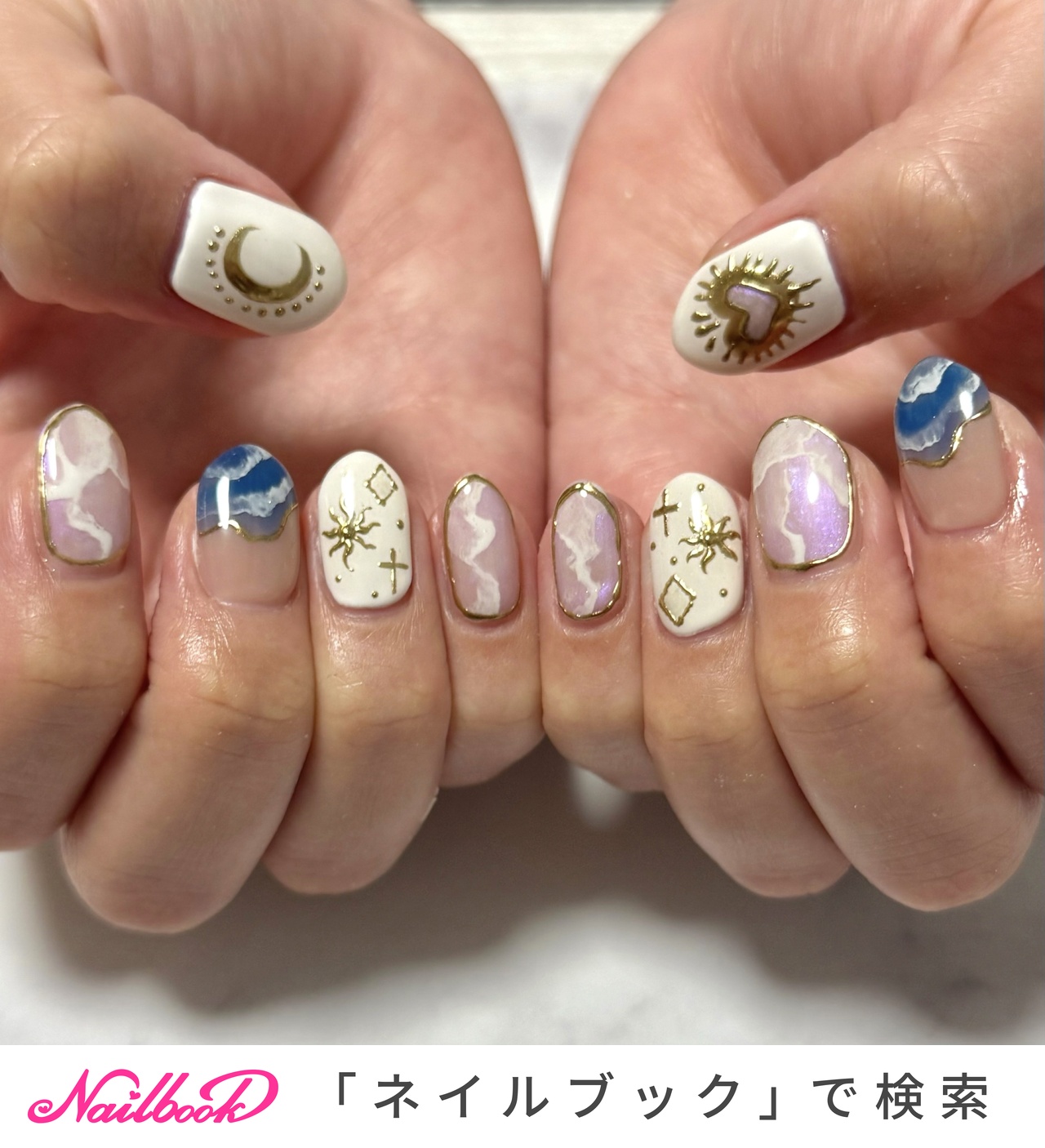 【Daisy nail tip shop】ことりのあそびば　Big 〻MIDORI〻大阪あびこアンパラレルドのネイルデザイン[No