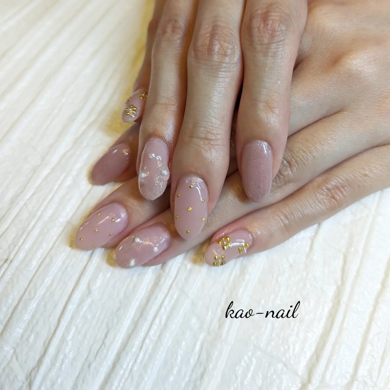 手が綺麗に見えるネイル/夏/梅雨/オフィス/ハンド - kao-nailのネイル