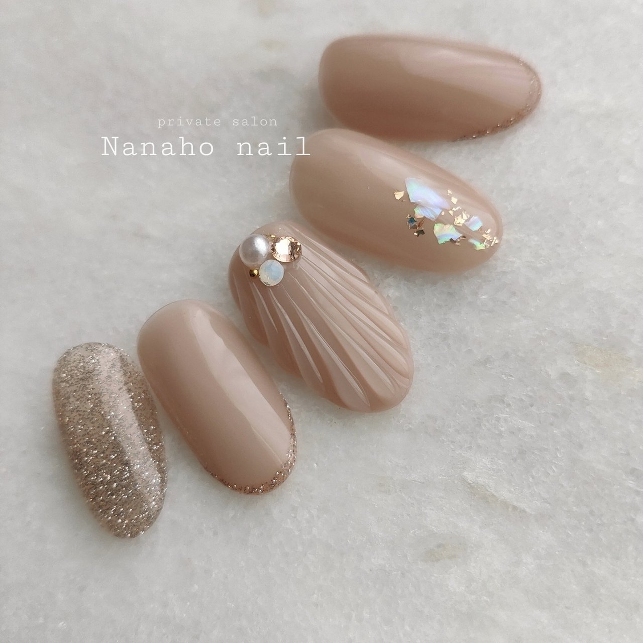 手が綺麗に見えるネイル/春/夏/梅雨/ハンド - Nanaho☆nail(大阪府八尾