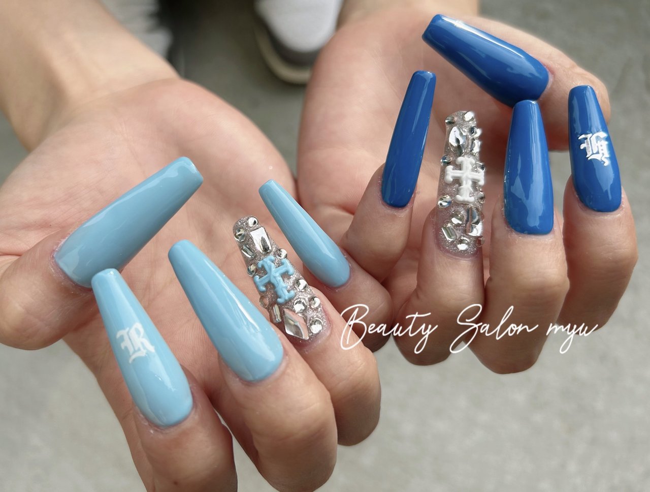 ハンド/ブルー - be Nailのネイルデザイン[No.6309379]｜ネイル