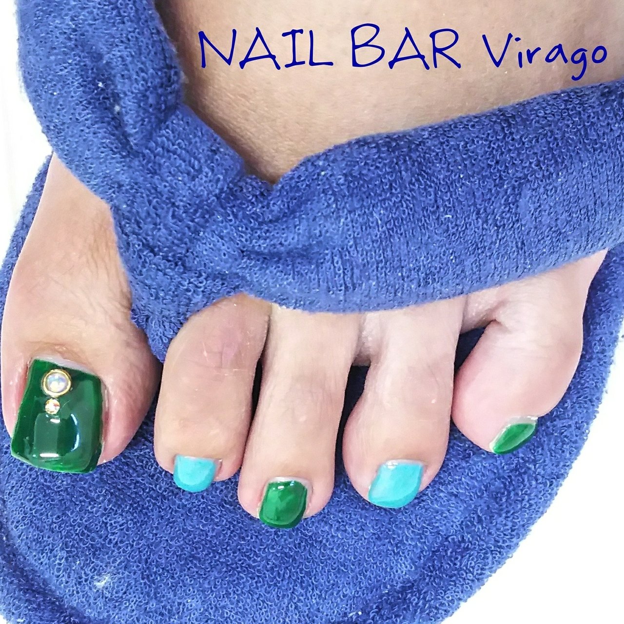 夏 オールシーズン 旅行 海 フット Nail Bar Viragoのネイルデザイン No ネイルブック