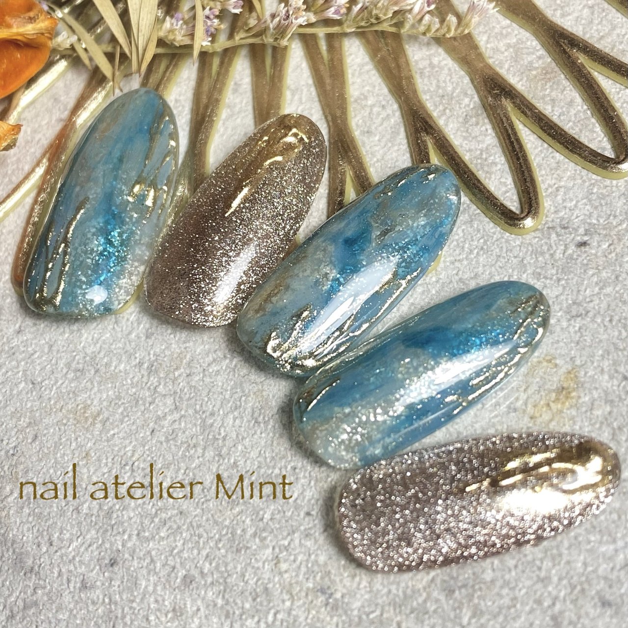 夏/海/リゾート/ハンド/ラメ - nail atelier Mint〜nozomi.のネイル