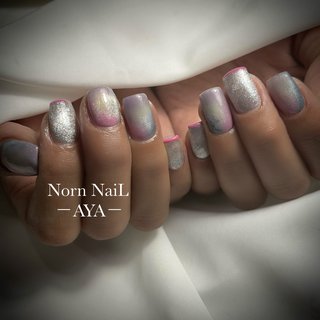 #シルバー #マグネット #ニュアンス #シャドウ
#ワンカラー #オールシーズン #旅行 #デート #女子会 #ハンド #ワンカラー #ニュアンス #マグネット #ショート #スクエア #シルバー #カラフル #ビビッド #ジェルネイル #お客様 #aaayaaa16 #ネイルブック