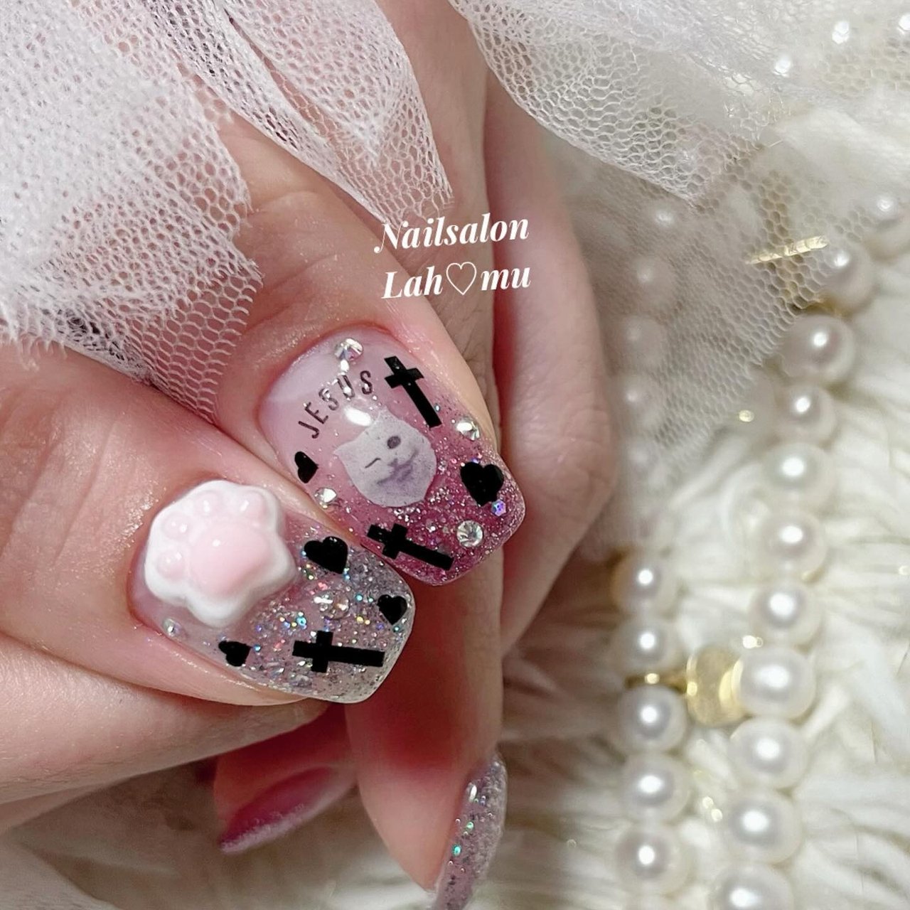 オールシーズン/ハンド/グラデーション/ラメ/キラキラ - ♡Mipo