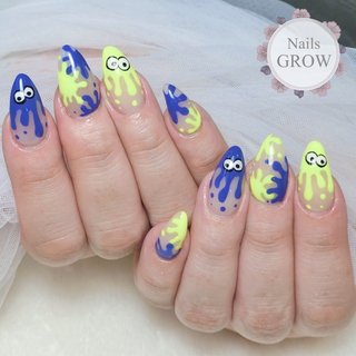 確認用 スプラトゥーン ネイルパーツ おすすめ順｜#スプラトゥーン