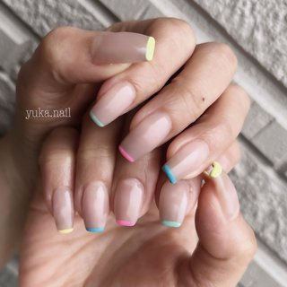 #nail #ネイル #ネイルアート #ジェル #ジェルネイル
#夏ネイル #春夏ネイル
#シンプルネイル #フレンチネイル
#カラフル #ネオン
#カラフルネイル #ネオンネイル
#福岡 #北九州 #八幡東区
#福岡ネイル #北九州ネイル #八幡東区ネイル
#プライベートサロン
#トレンドネイル
#ネイルデザイン
#お客様ネイル #春 #夏 #梅雨 #海 #ハンド #シンプル #フレンチ #ミディアム #スクエア #カラフル #ネオンカラー #ビビッド #ジェルネイル #お客様 #yuka.nail(ユカネイル) #ネイルブック