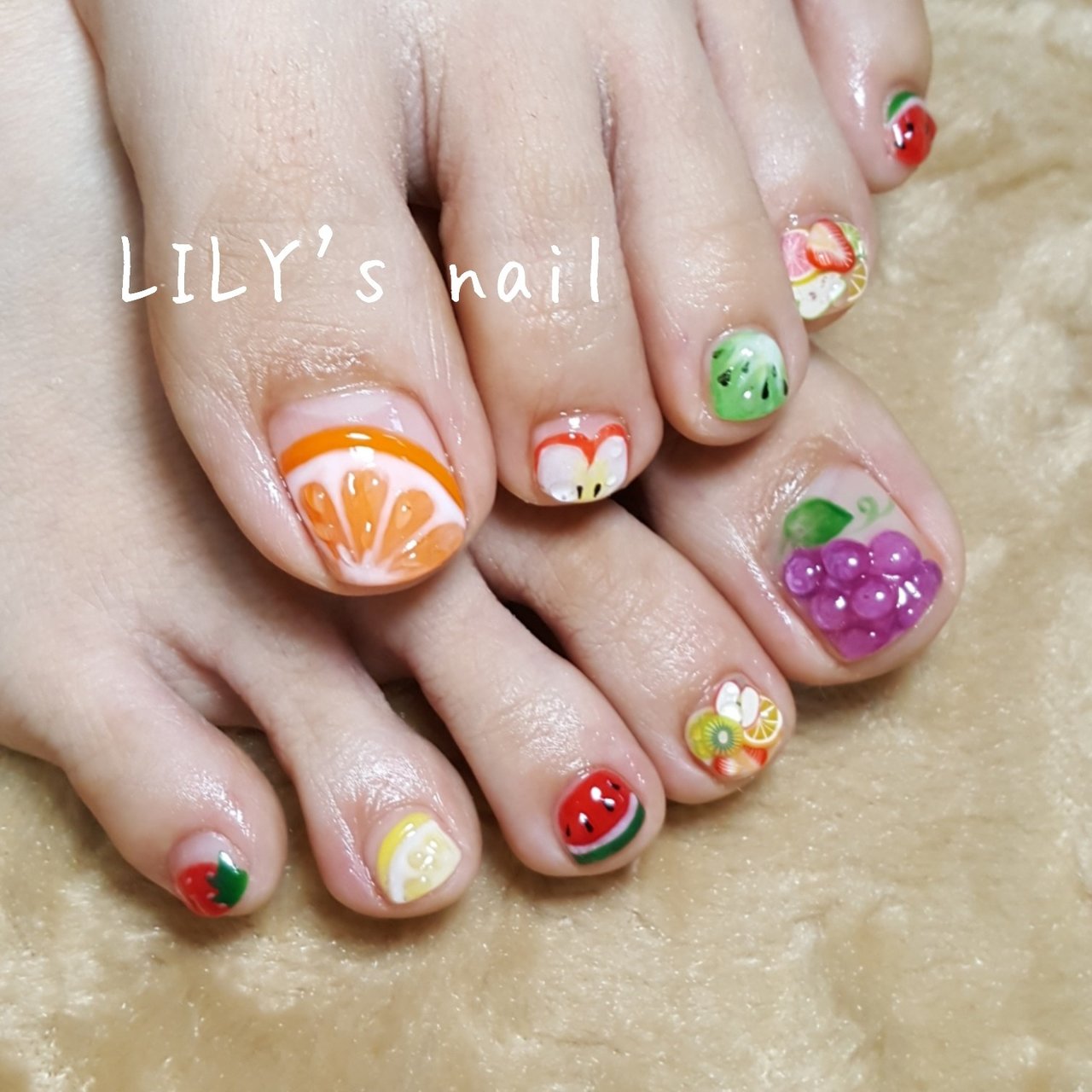 夏 海 リゾート 浴衣 フット Lily Snailリリィズネイルのネイルデザイン No ネイルブック