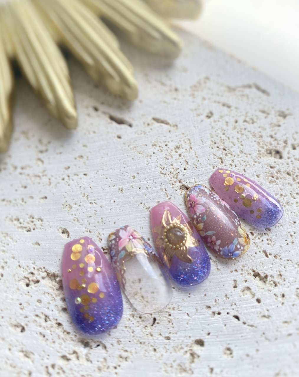 ディズニーネイル⑦ 白雪姫ネイル #7人の小人ネイル #ディズニーネイル #3dネイル