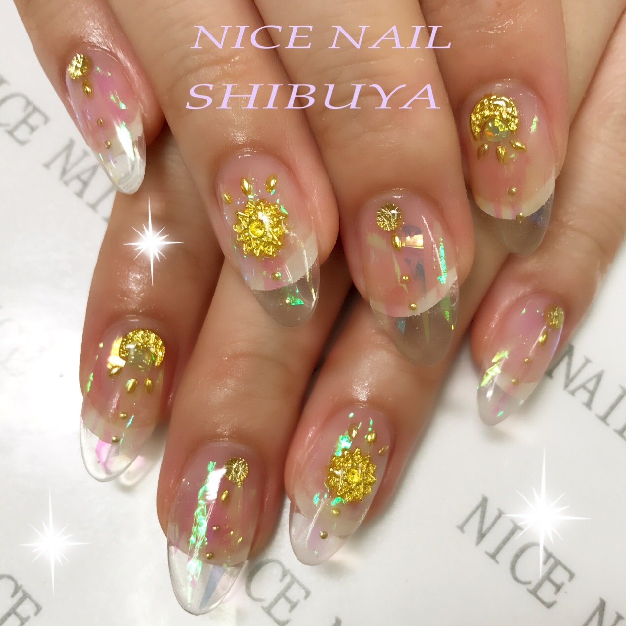 ハンド ミディアム クリア ジェル お客様 Nicenail Shibuyaのネイルデザイン No ネイルブック