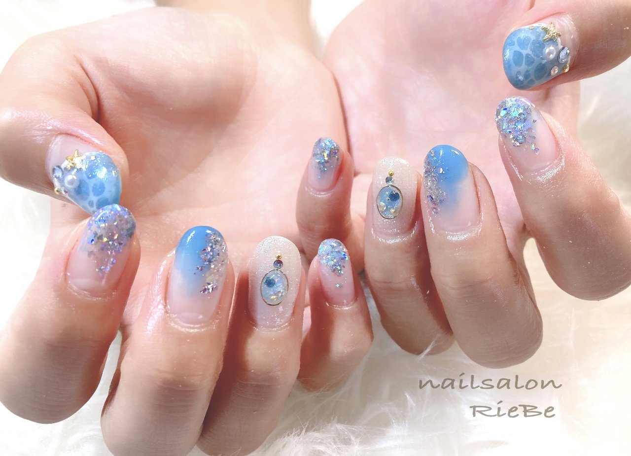 夏/旅行/海/リゾート/ハンド - Nail Salon RieBe 〜リーヴェ〜のネイル 