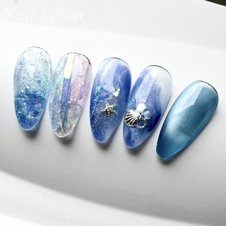 人気順｜ターコイズ/ブルー/マグネットネイルのネイルデザイン｜ネイル