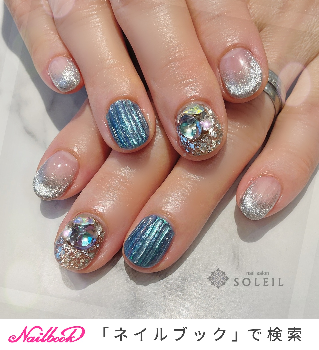 ミラー、ユニコーン 見本 ミラー/ユニコーン/iromikke×Nailbookデザインコンテストの