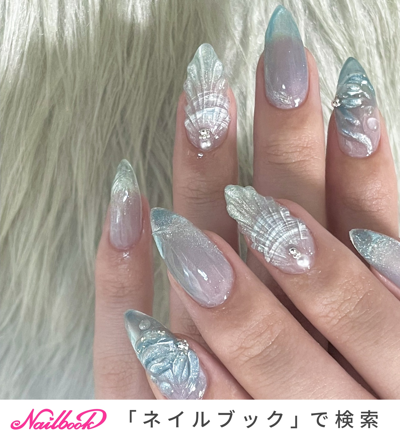 人気順｜パステル/ビーチネイルのネイルデザイン｜ネイルブック 