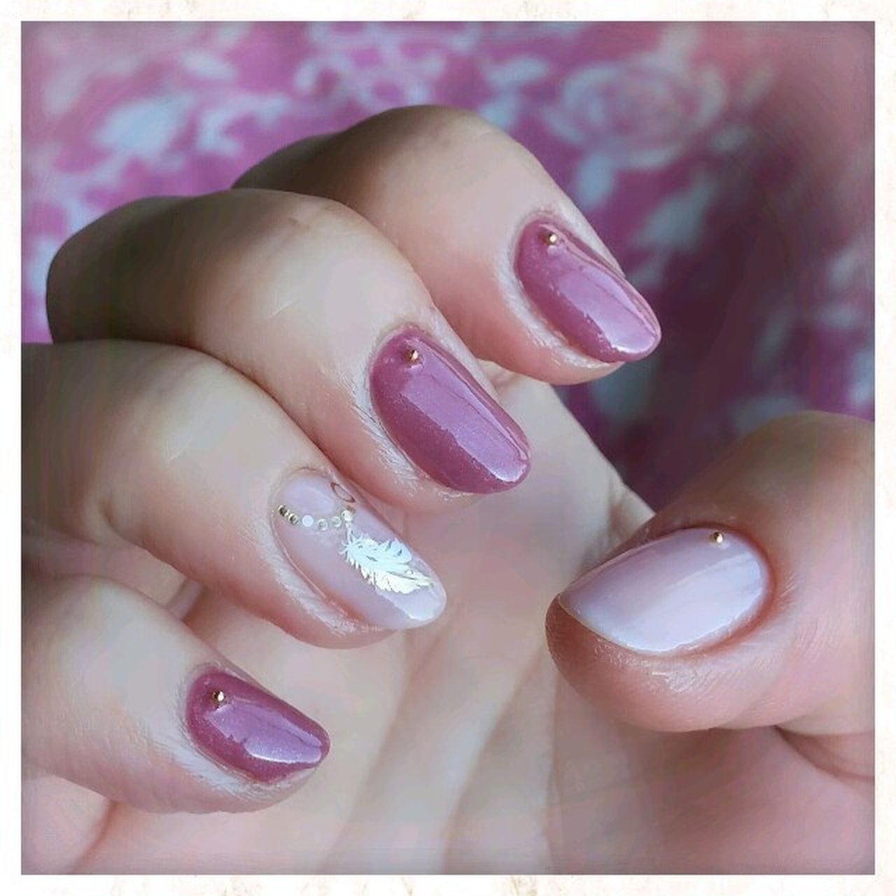 ハンド ピンク マニキュア セルフネイル ネイルシール Lazyのネイルデザイン No ネイルブック