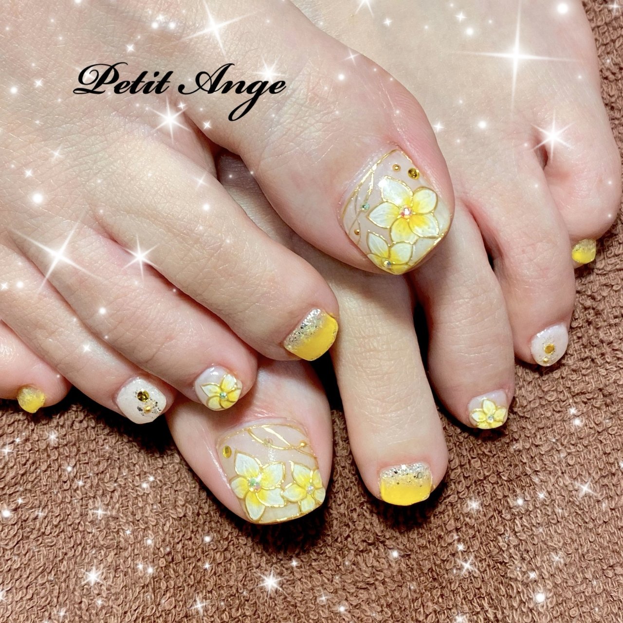 夏/海/リゾート/フット/グラデーション - Petit Angeのネイルデザイン