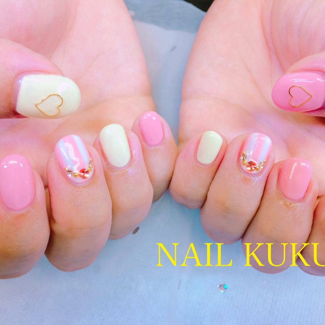 春 夏 オフィス 女子会 ハンド Nail Kukuのネイルデザイン No ネイルブック