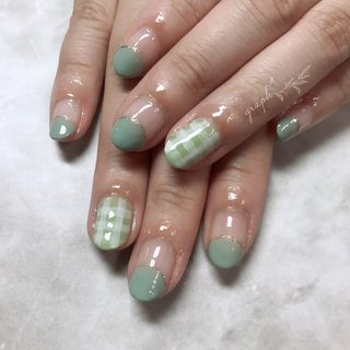 ネイルケア 【カラー変更、サイズ指定無料】ピスタチオ チップ