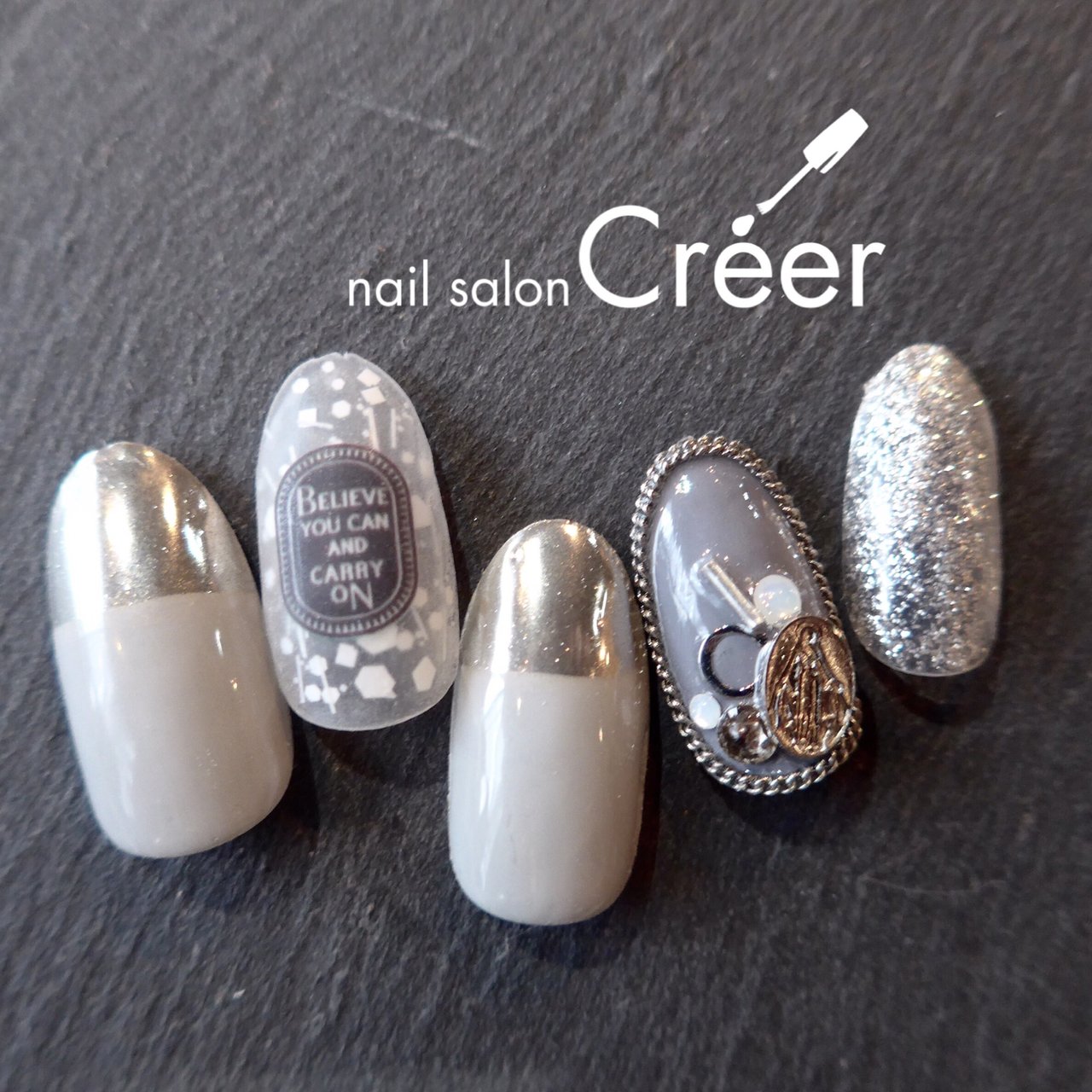 オールシーズン 旅行 ハンド チェーン バイカラー Nail Salon Creer Kanaのネイルデザイン No ネイルブック