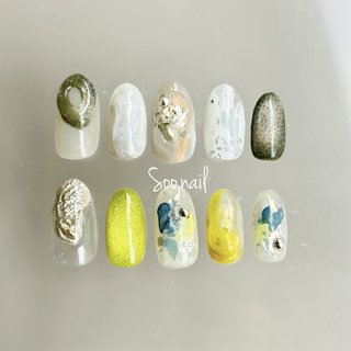 #お客様ネイル#大人ネイル#シンプルネイル#ニュアンスネイル#春ネイル #仙台ネイルサロン#本町ネイルサロン#Soo.nail#定額ネイル #定額シンプル#7月定額デザイン#ネイルサンプル#マグネット#サマーネイル #7月 #夏 #ハンド #シンプル #ニュアンス #マグネット #ぷっくり #オーバル #アースカラー #スモーキー #カラフル #ジェルネイル #ネイルチップ #soo.naii #ネイルブック