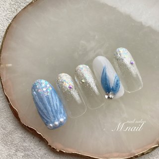 秋/マーメイド/クリアのネイルデザイン｜ネイルブック