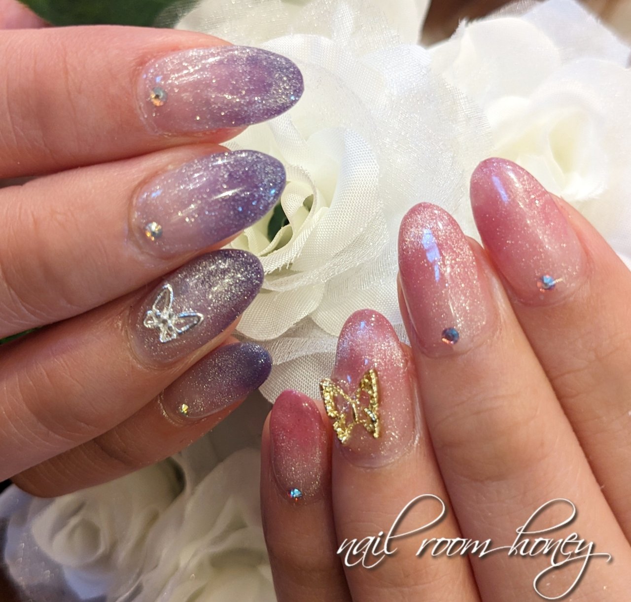 ネイルチップ オーダー 韓国 マグネット 蝶々 白 ホワイト ブルー 3d ネイルチップ オーダー 韓国 マグネット 蝶々 白 ホワイト ブルー 3d