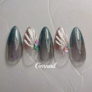 2024年】新着順｜マーメイドネイル(マーメイド/人魚の鱗)/＃サマーの  