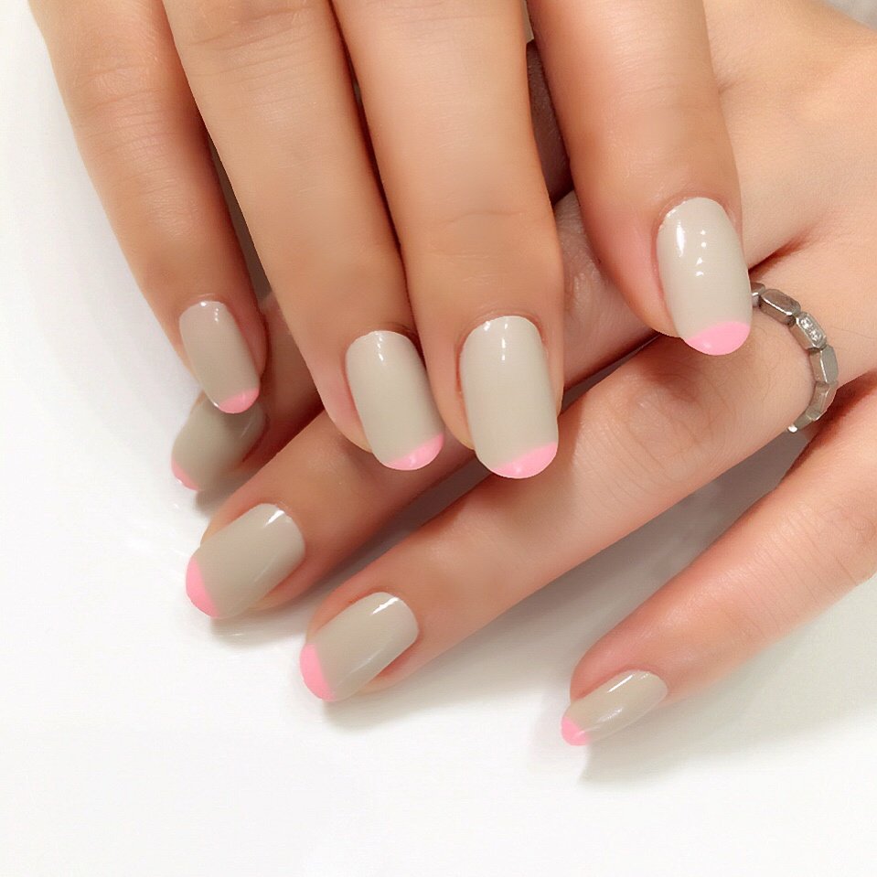 秋 オフィス ブライダル 女子会 ハンド 3chumのネイルデザイン No ネイルブック