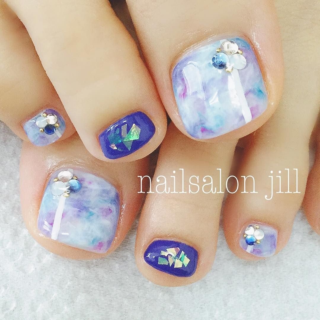 夏 秋 リゾート 浴衣 フット Nailsalonjill ネイリスト遠藤のネイルデザイン No ネイルブック