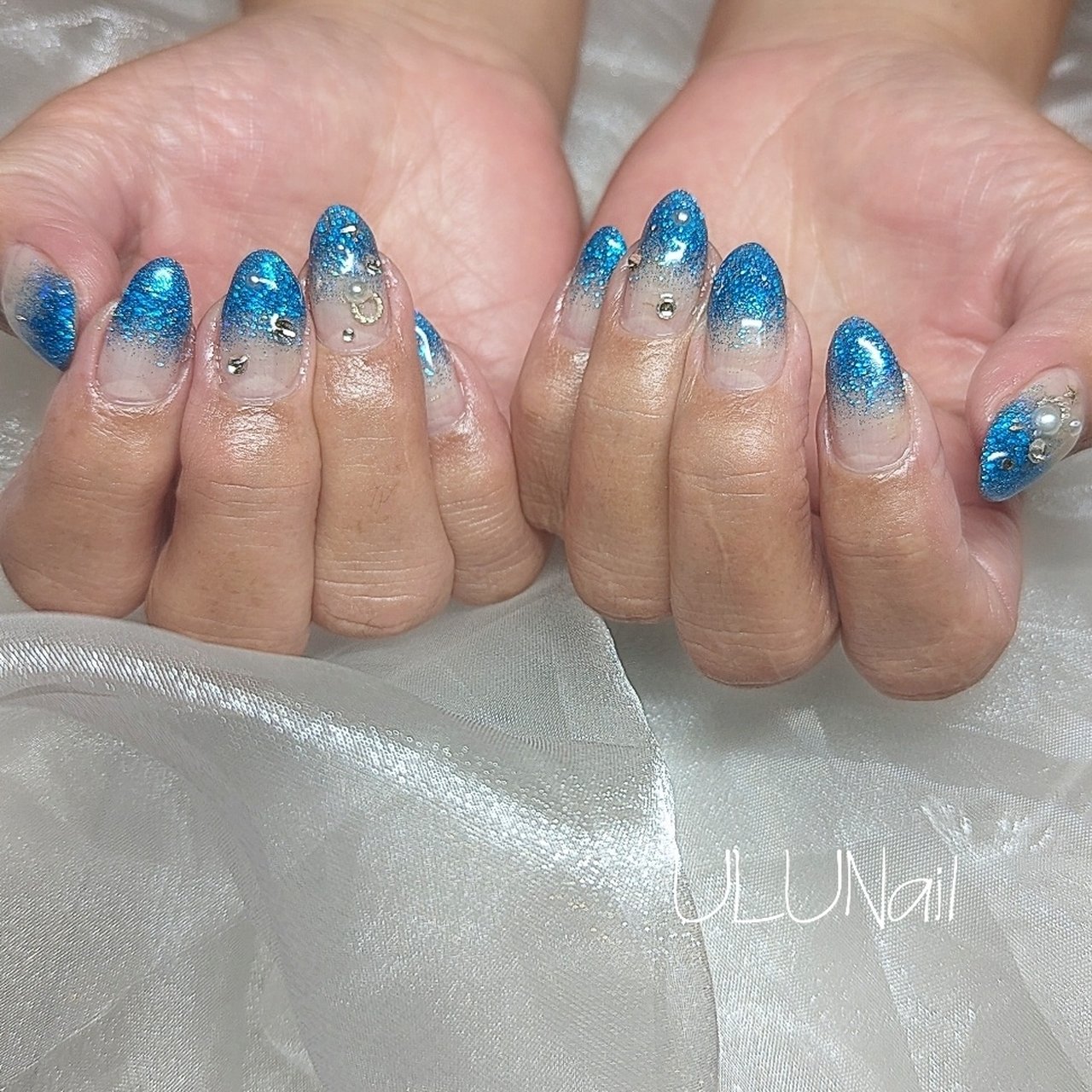 夏/オールシーズン/海/ハンド/グラデーション - ULUNail_kanaのネイル